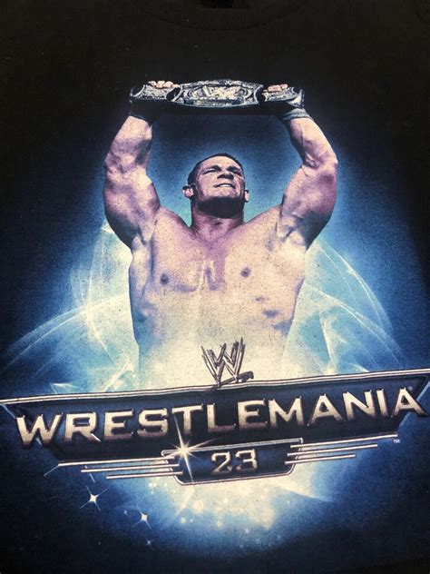 Wwe Wrestlemania 23 John Cena Championship Shirt 3xl Gem