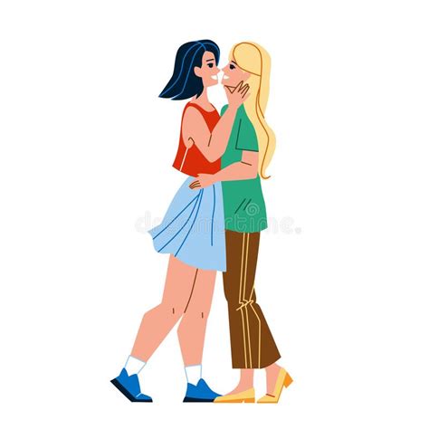 Lesbian Kiss Stock Illustrations 999 Lesbian Kiss Stock Illustrations