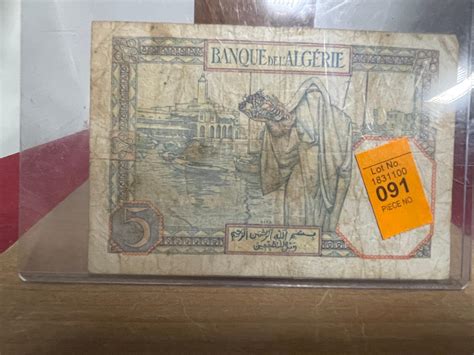 Lot 1941 Algerian 5 Francs