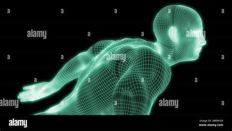 Medical Visualization Of A Human Body In Motion Stock Photo Alamy