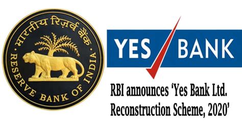 The reserve bank of india (rbi) is india's central bank and regulatory body under the jurisdiction of ministry of finance , government of india. RBI announced draft scheme "Yes Bank Ltd. Reconstruction ...