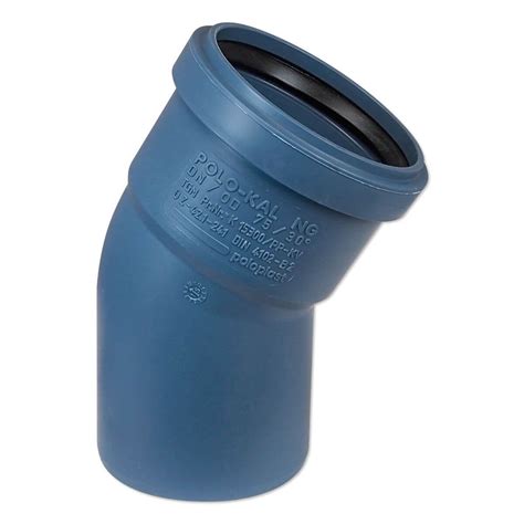 Ein abflussrohr ist unabdingbar für die abführung des abwassers eines gebäudes, welches damit in die kanalisation abfließt. POLO-KAL NG Abflussrohr-Bogen 30° mit Muffe ...
