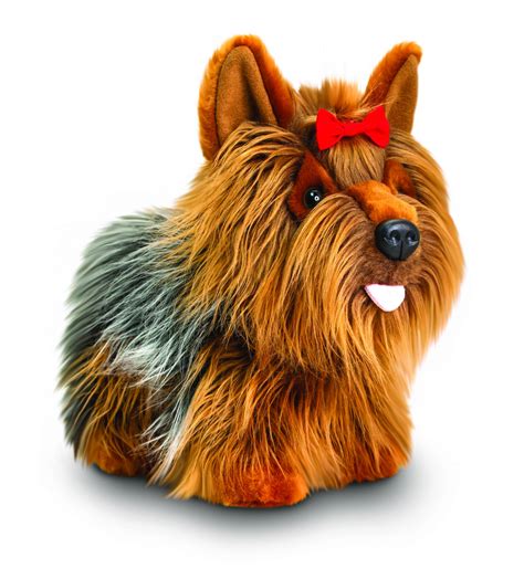 Yorkshire Terrier Yorkie Dog Plush Soft Toy Standing Keel Cute
