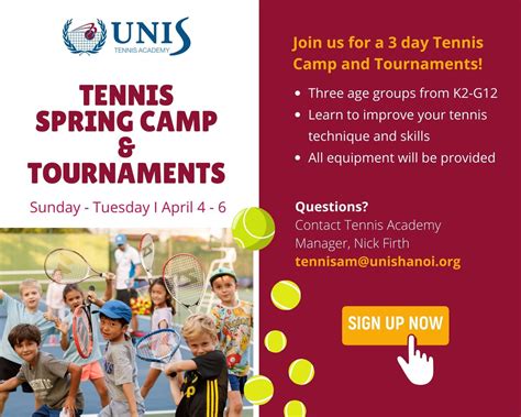 Still Time To Sign Up For The Tennis Camp And Tournaments Co Curricular