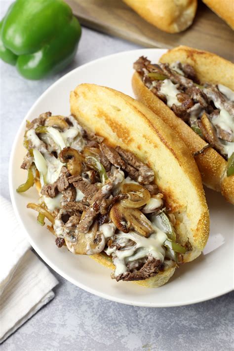 Cover with tops of rolls, and serve. Best Philly Cheesesteak - The Toasty Kitchen