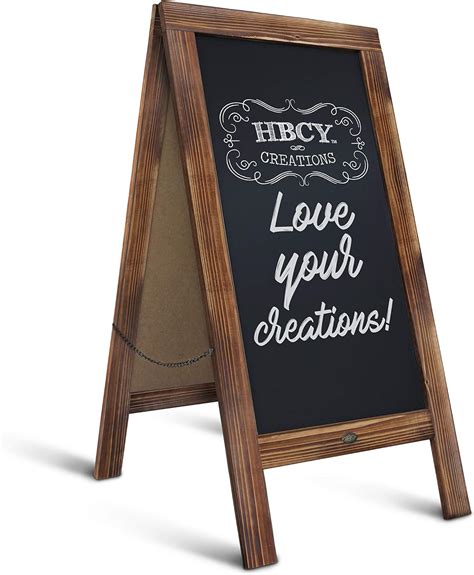 Hbcy Creations Rustic Magnetic A Frame Chalkboard Signextra Large