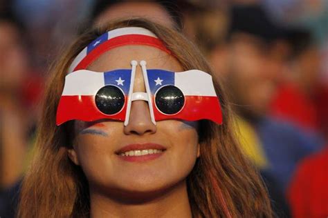 Chile Soccer Fan Worldcup Chile Hot Football Fans Soccer Fans World