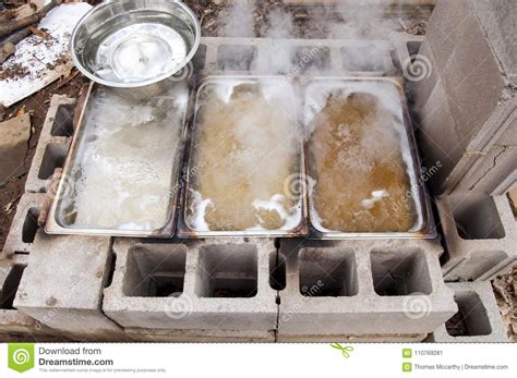 Forgotten is the fact that rising i just googeled for maple syrup evaporator to find a lot of pictures and some very instructive videos as well. Maple Sap Concentrations Boiling Down To Sweet Homemade ...