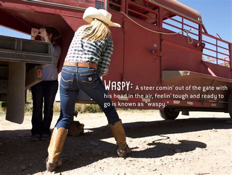 How To Talk Like A Cowgirl Crafted In Carhartt