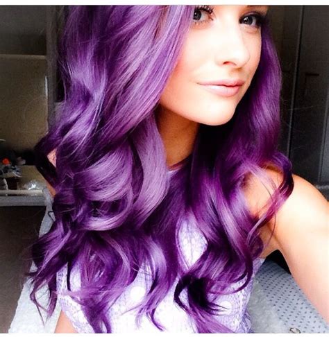 Gorgeous Purple Curly Hair Hair Styles Bright Purple Hair Hair