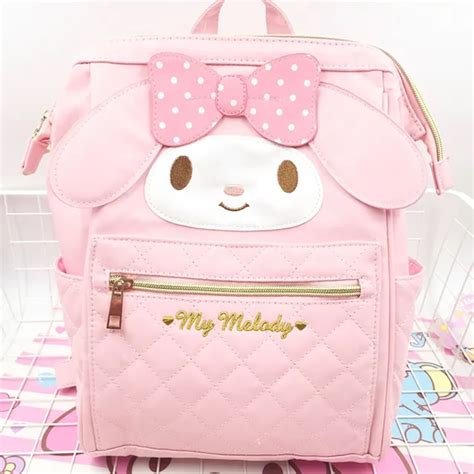 News Cartoon Cute Genuine My Melody Backpack Hellokitty Bag High