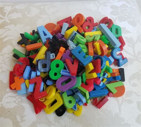 Vintage Letters Alphabet Numbers Symbols Shapes Plastic Etsy