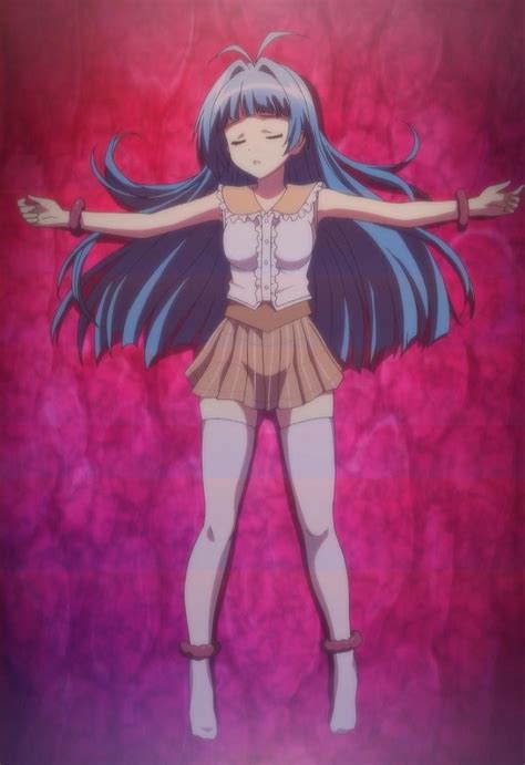 Honjou Emiru Mahou Shoujo Erena Screencap Third Party Edit Girl Antenna Hair Blue Hair