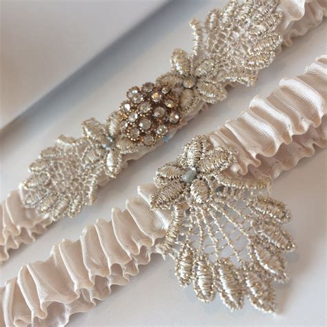 A wide variety of wedding garters options are available to you * NEW * Gatsby Wedding Garter Set, Pure Silk, Art Deco ...