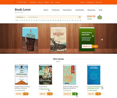 40 Fantastic Online Book Store Web Designs – Bashooka