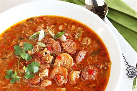 This was the first time that i made my chicken and shrimp dish and it doesn't contain okra. SHRIMP AND ANDOUILLE SAUSAGE GUMBO Recipe