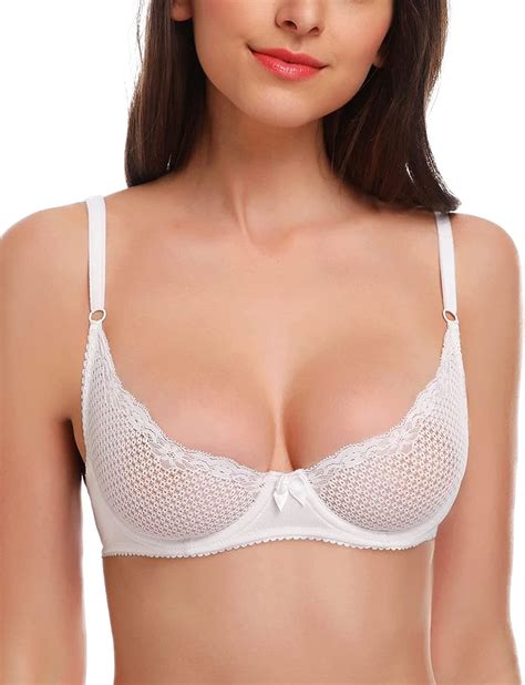 Buy Wingslove Womens Sexy 12 Cup Lace Bra Balconette Mesh Underwired