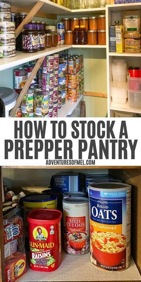 How To Stock A Working Prepper Pantry With Ideas For Food And