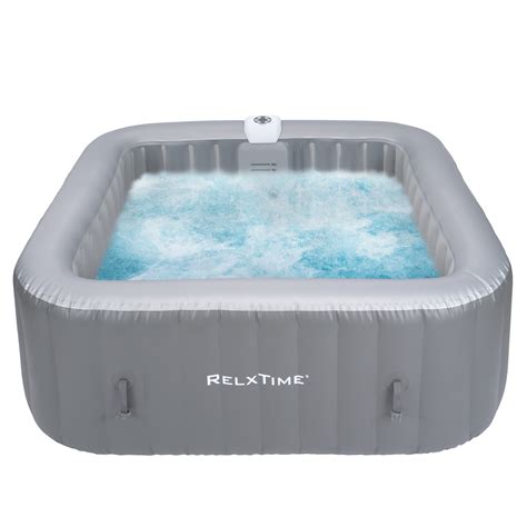 Relxtime 6 Person Square Inflatable Hot Tub Best Inflatable Hot Tub