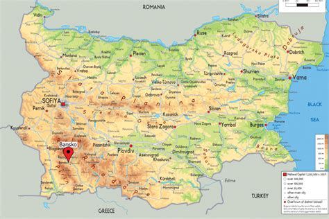Bulgaria Map Bansko