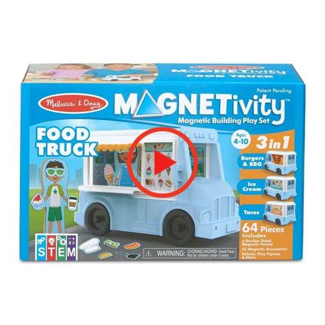 Melissa And Doug Magnetivity Magnetic Tegels Building Play Set Bbq Ice