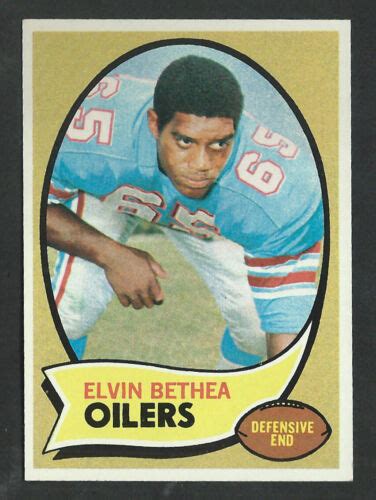 1970 Topps 43 Elvin Bethea Houston Oilers Rookie Hall Of Fame 96