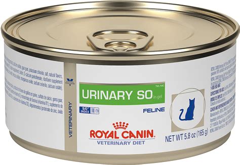 This formula promotes a urinary environment unfavorable to the formation of both struvite and calcium oxalate crystals. Royal Canin Veterinary Diet Urinary SO in Gel Canned Cat ...