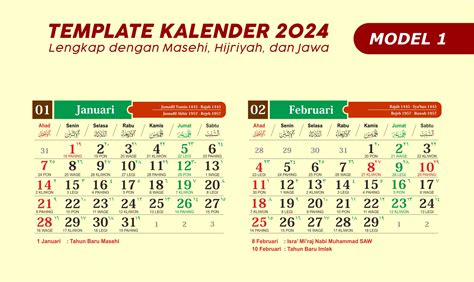 14 Desain Kalender 2024 Lengkap Jawa Dan Hijriyah Theme Loader Images