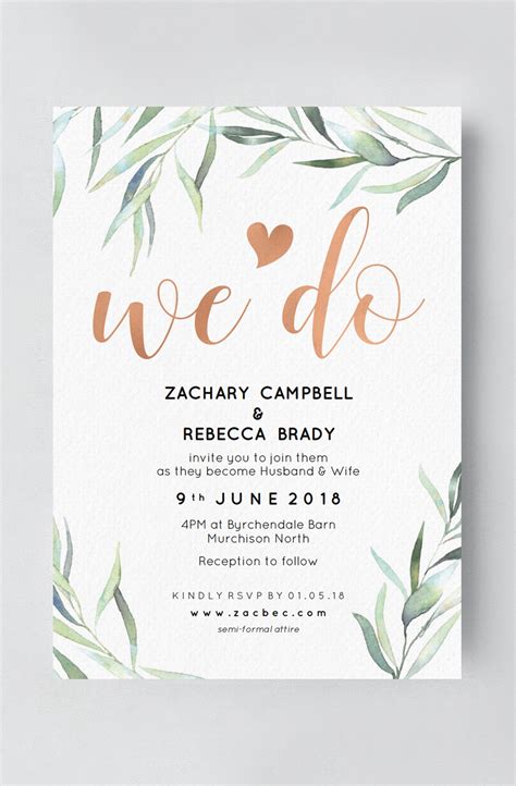 Create yours in minutes now with canva's customizable and printable wedding invitation templates. Pin on wedding