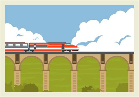 High Speed Rail Tgv Zug Vektor Illustration 136246 Vektor Kunst Bei