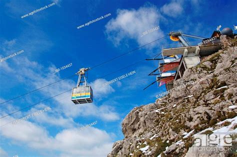 Gondol Cable Car On The Nebelhorn Mountain Oberstdorf Allgaeu