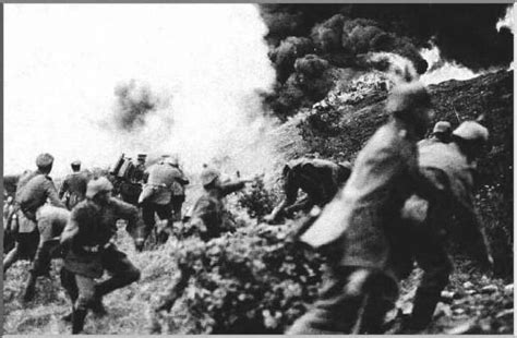 German Soldiers Advance At The Battle Of Verdun World War I World