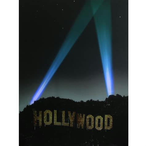 Led Lighted Hollywood Sign With Spot Lights Canvas Wall Art 195 X 27