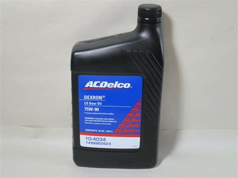 Acdelco 10 4034 Dexron 75w 90 Ls Gear Oil 32oz 88862624 W Friction
