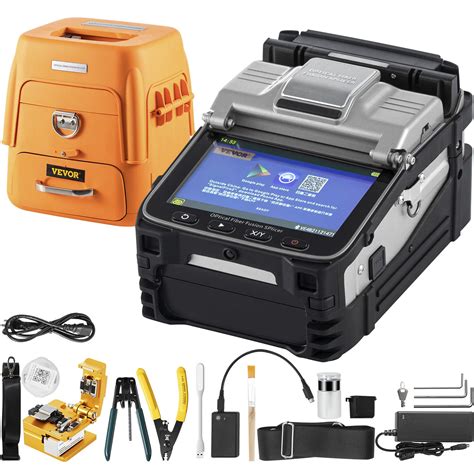 Vevor Fusion Splicer Ai 7 Fiber Fusion Splicer 3 In 1 Fiber Holder