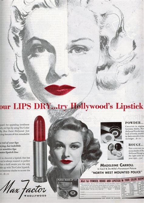 Vintage 1940 Max Factors Hollywood Red Lipstick Finnfemme Max