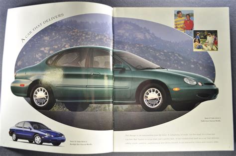 1997 Ford Taurus Catalogue Brochure Gl Lx Sho Berline Wagon Excellent