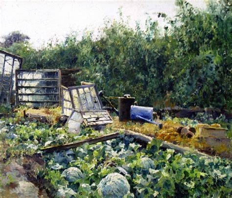 Vegetable Gardens Painting Mikhail Berkos Oil Paintings
