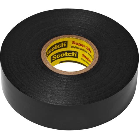 Scotch Super 33 Plus Vinyl Electrical Tape Black 10 Carton