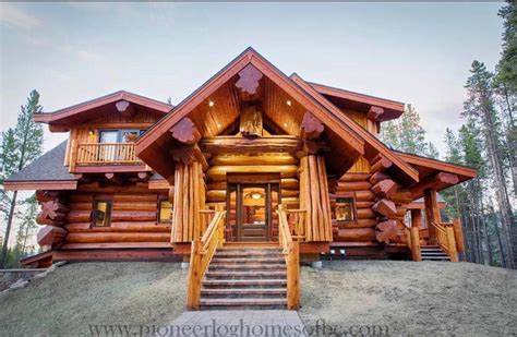 That is why there is a growing demand across the country. Log home | massive cedar logs | entry | Log homes, Log ...