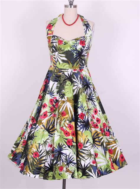 50s Halterneck Swing Pinup Retro Dress 2012825d 2012825d £3499
