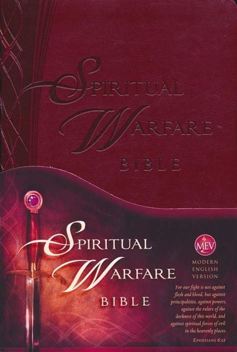 Spiritual Warfare Bible Modern English Version Mev Leather
