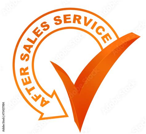 After Sale Service Symbol Validated Orange Buy This Stock Vector And