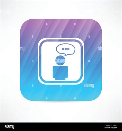 Person Speaking Icon Stock Vector Image And Art Alamy