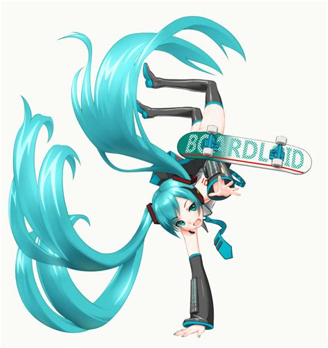 Uz3d Hatsune Miku Vocaloid Animated Animated  1girl Aqua Eyes Aqua Hair Boots