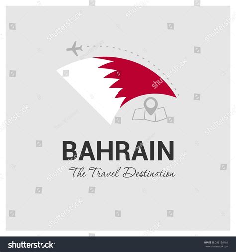 Bahrain Travel Destination Logo Vector Travel Stock Vector 298138481 - Shutterstock