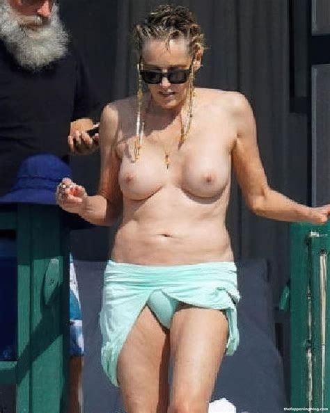 Sharon Stone Shows Her Nude Tits In France Photos Updated
