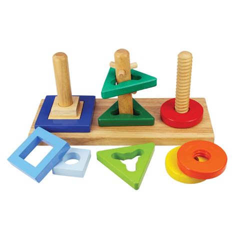 Twist And Turn Puzzle Wooden Stacking Toy Bigjigs Toys