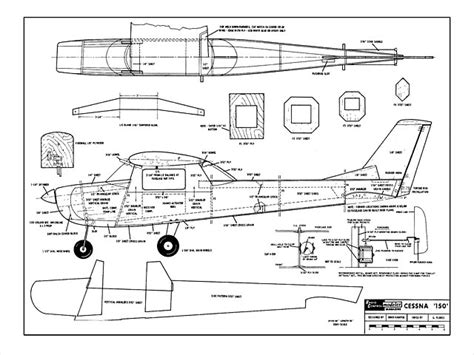 The 182 has the capacity for one crew member and three passengers and also includes an option of adding two child seats which can be installed in the baggage area. Cessna 150 plan - Free download - Outerzone