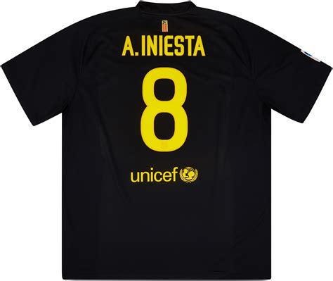 2011 12 Barcelona Away Shirt Iniesta 8 Excellent 910 Xxl